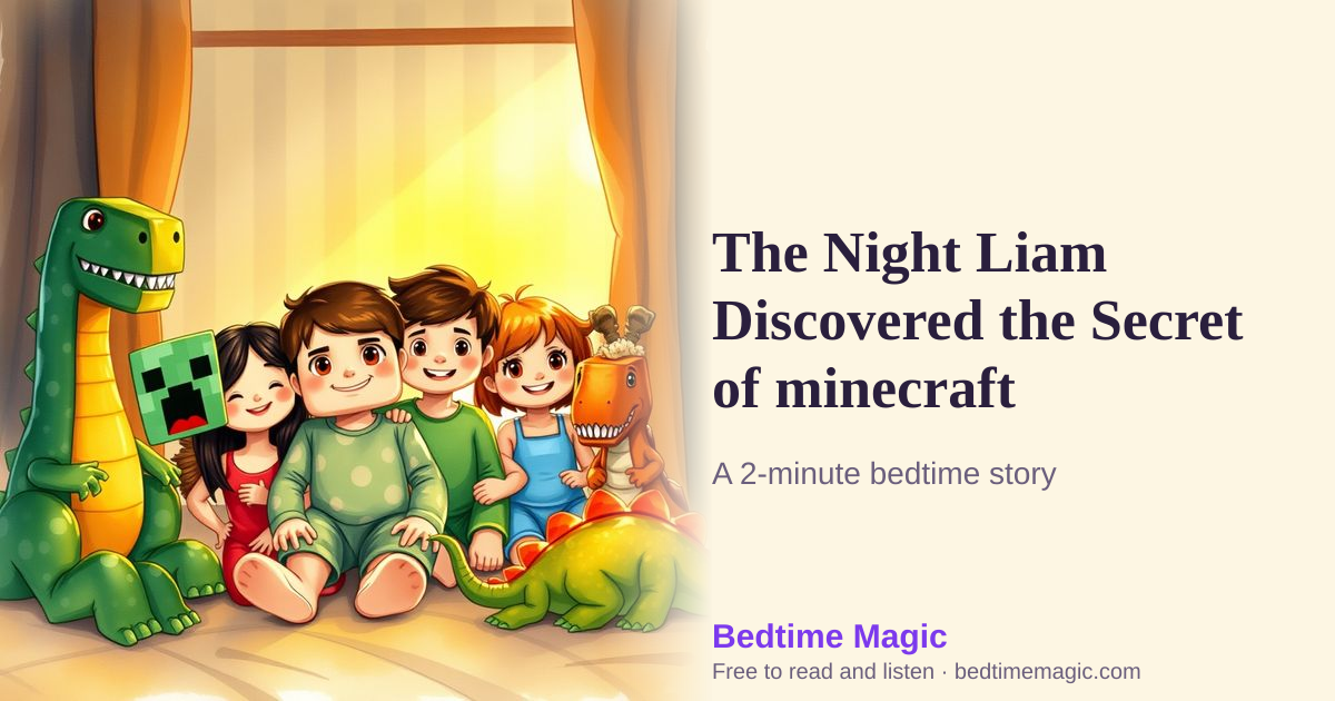 Illustration for The Night Liam Discovered the Secret of minecraft