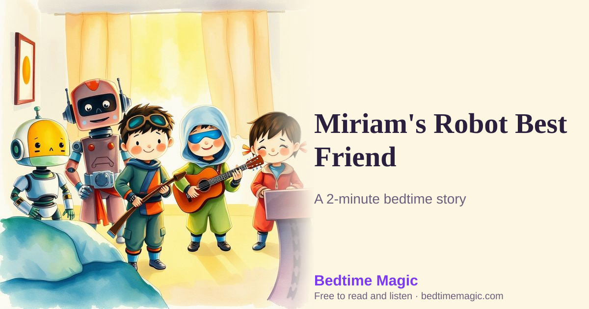 Illustration for Miriam's Robot Best Friend