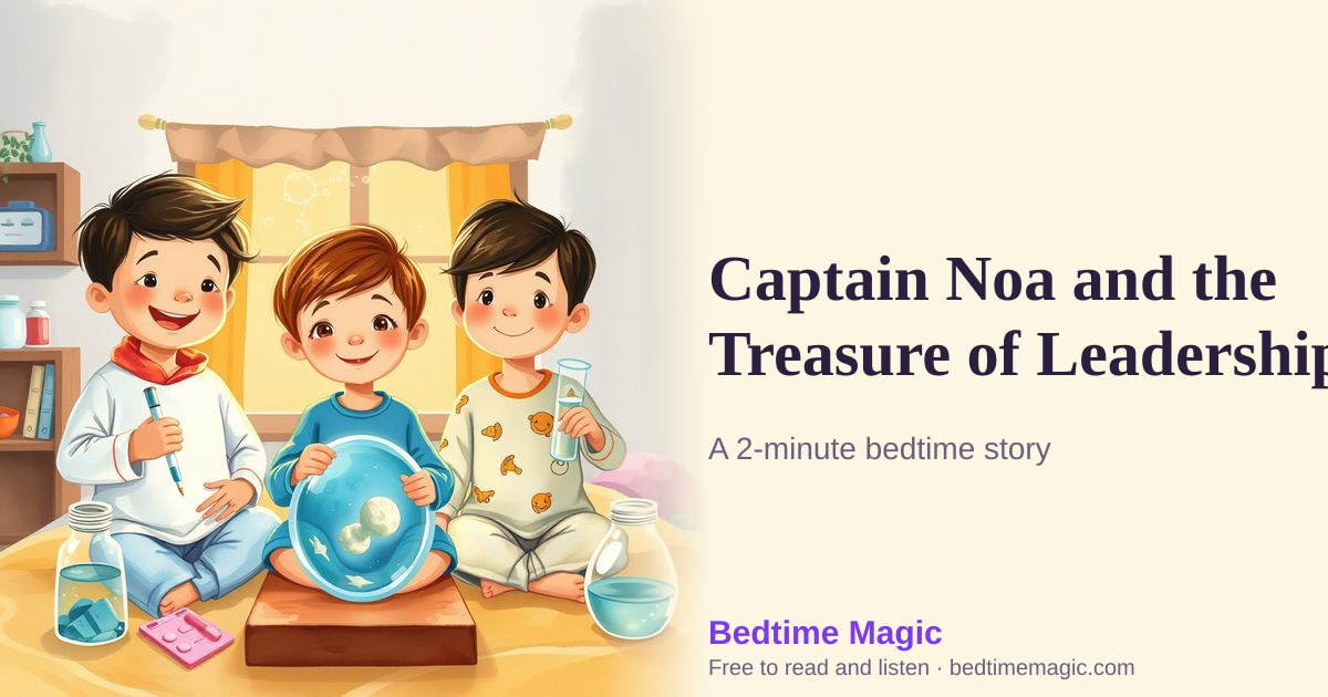Illustration for Captain Noa and the Treasure of Leadership