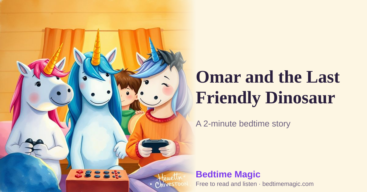 Illustration for Omar and the Last Friendly Dinosaur