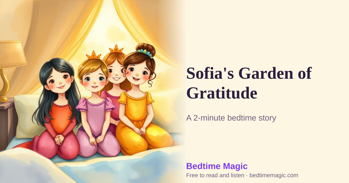 Illustration for Sofia's Garden of Gratitude