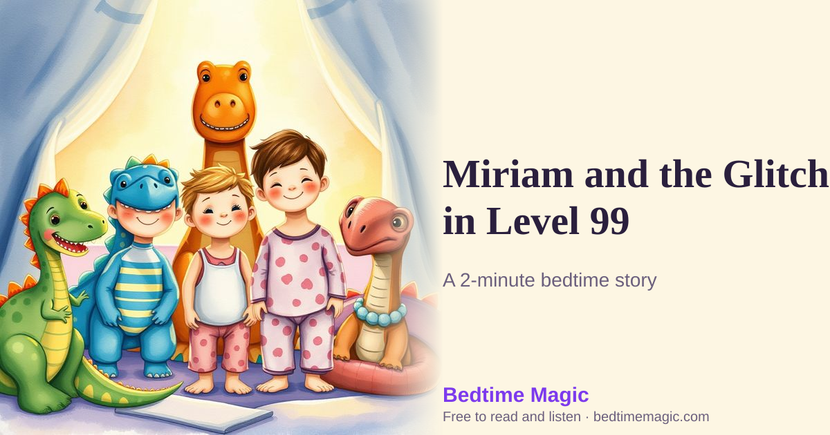 Illustration for Miriam and the Glitch in Level 99