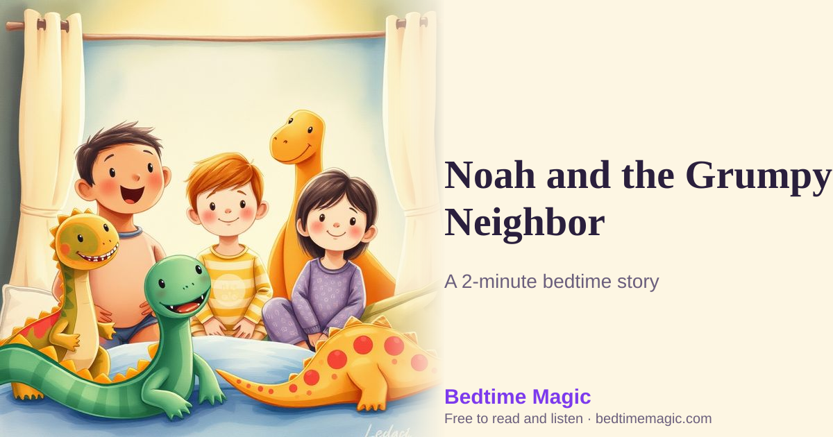 Illustration for Noah and the Grumpy Neighbor