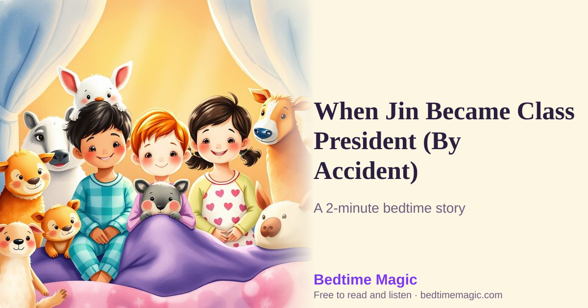 Illustration for When Jin Became Class President (By Accident)