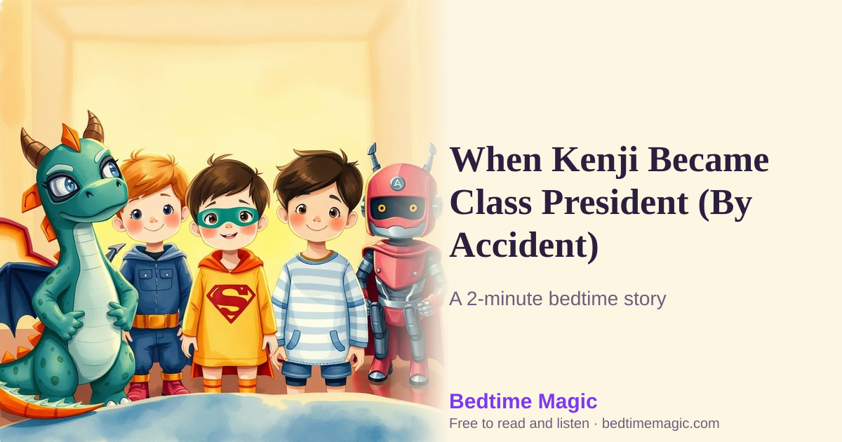 Illustration for When Kenji Became Class President (By Accident)