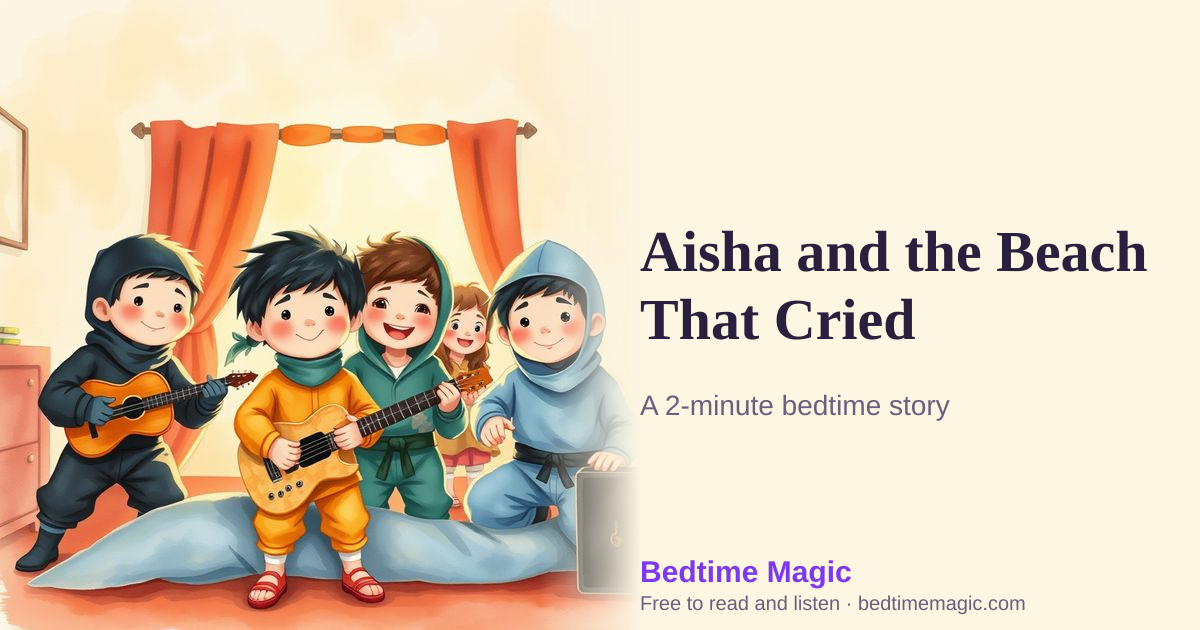 Illustration for Aisha and the Beach That Cried