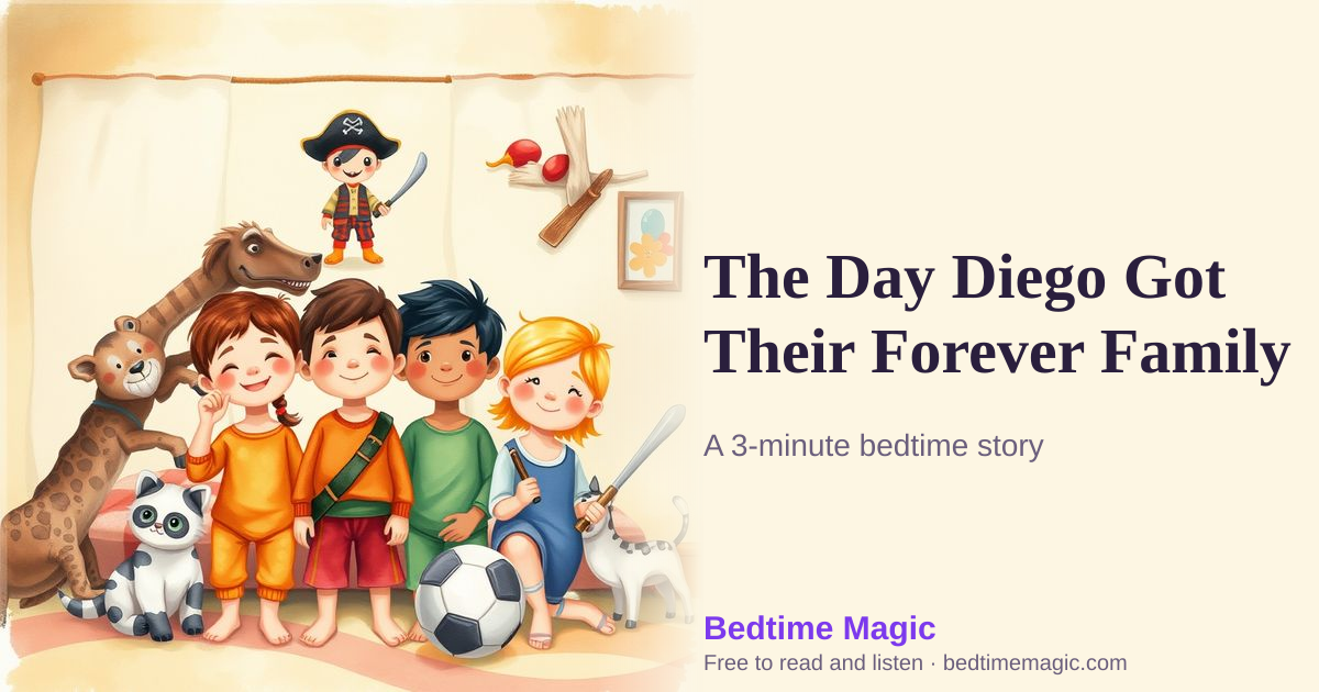 Illustration for The Day Diego Got Their Forever Family