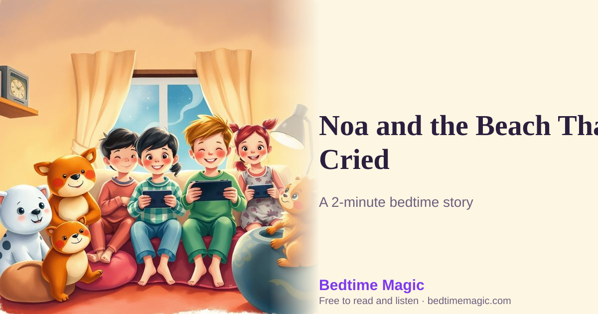Illustration for Noa and the Beach That Cried