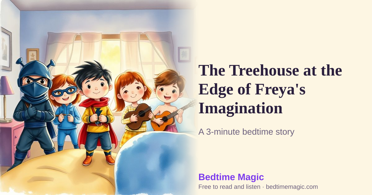 Illustration for The Treehouse at the Edge of Freya's Imagination