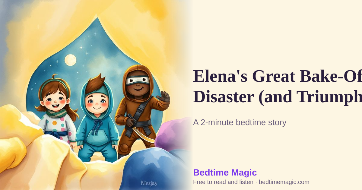 Illustration for Elena's Great Bake-Off Disaster (and Triumph)