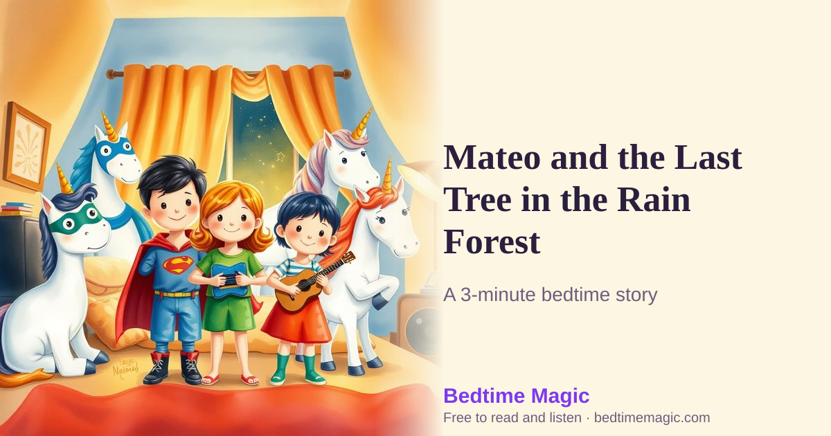 Illustration for Mateo and the Last Tree in the Rain Forest