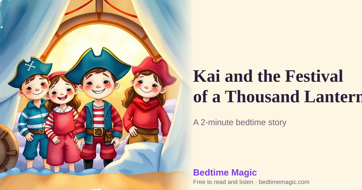 Illustration for Kai and the Festival of a Thousand Lanterns