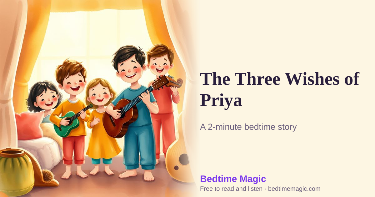 Illustration for The Three Wishes of Priya