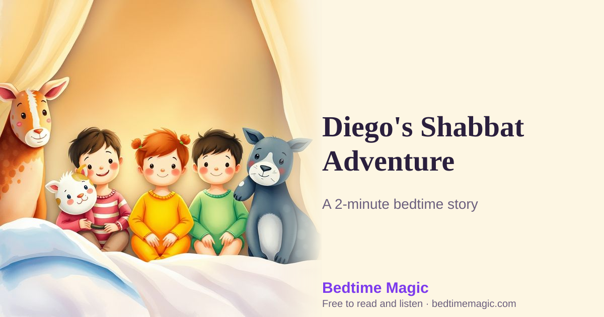 Illustration for Diego's Shabbat Adventure