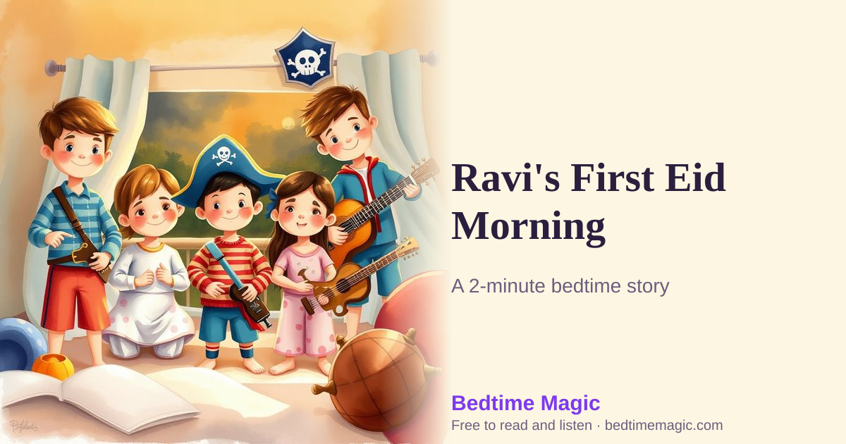 Illustration for Ravi's First Eid Morning