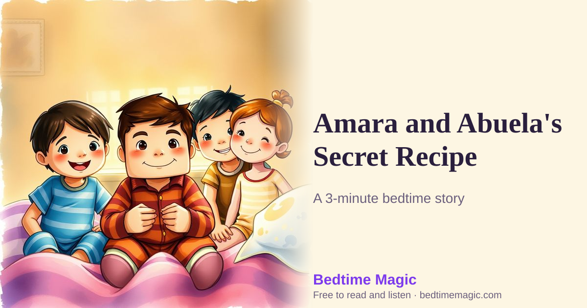 Illustration for Amara and Abuela's Secret Recipe