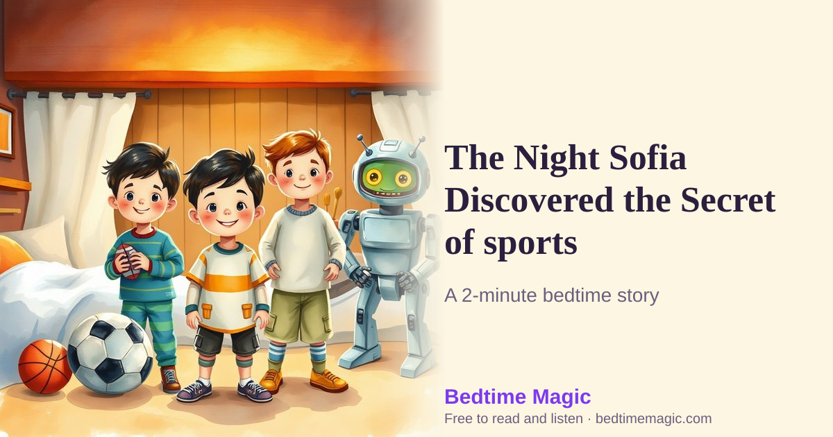 Illustration for The Night Sofia Discovered the Secret of sports