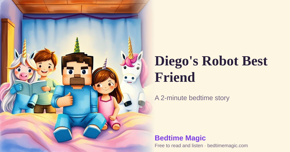 Illustration for Diego's Robot Best Friend
