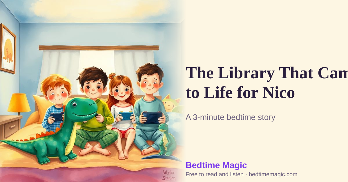 Illustration for The Library That Came to Life for Nico