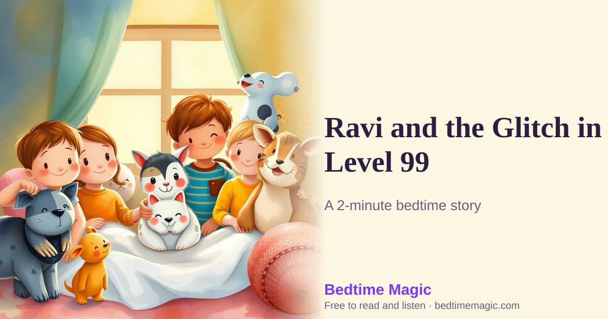 Illustration for Ravi and the Glitch in Level 99