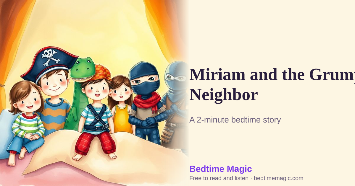 Illustration for Miriam and the Grumpy Neighbor
