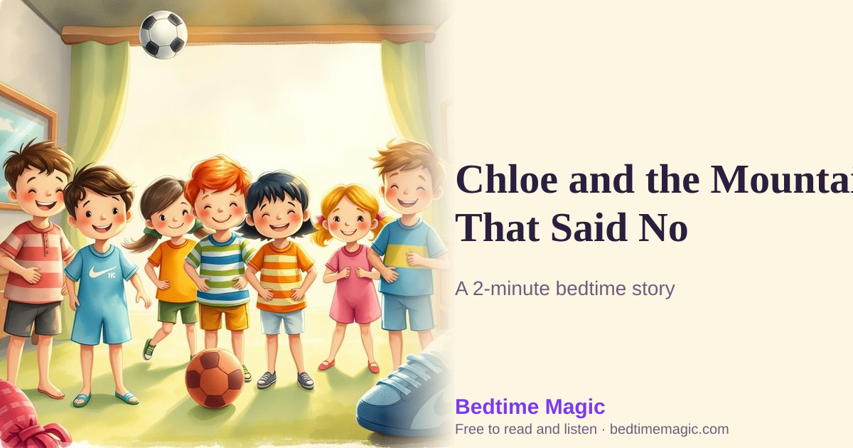 Illustration for Chloe and the Mountain That Said No