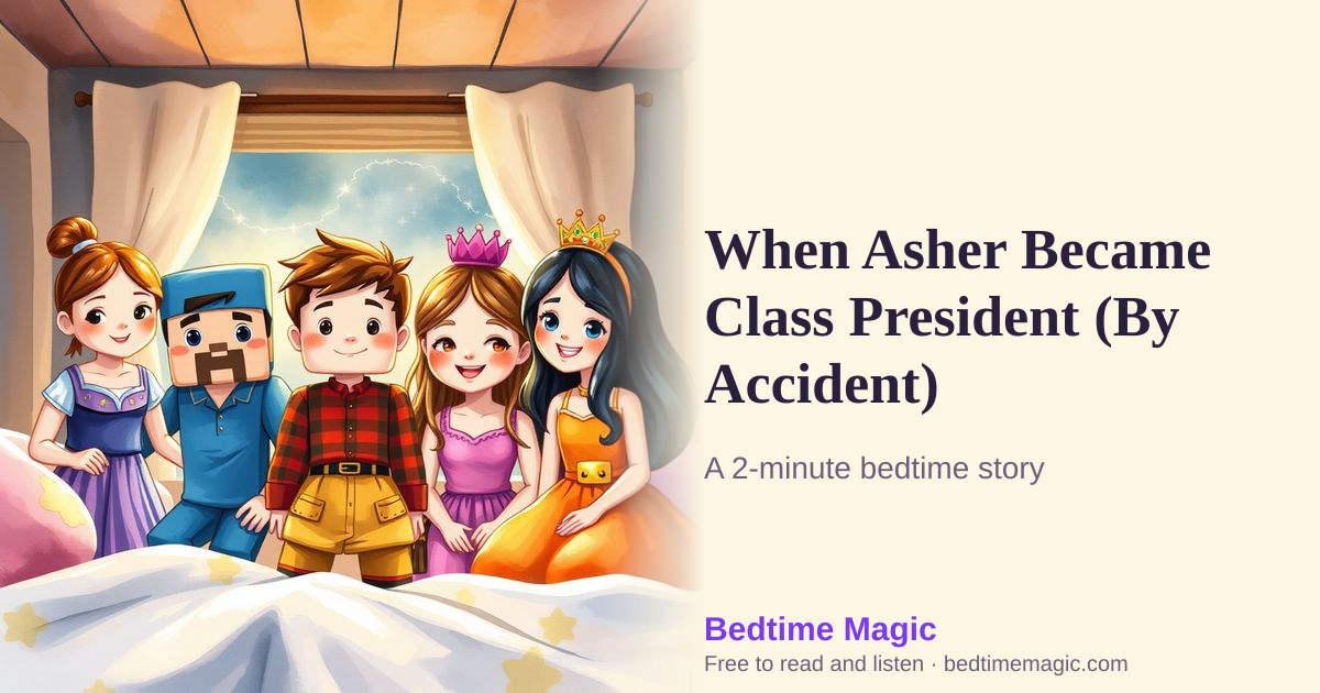 Illustration for When Asher Became Class President (By Accident)