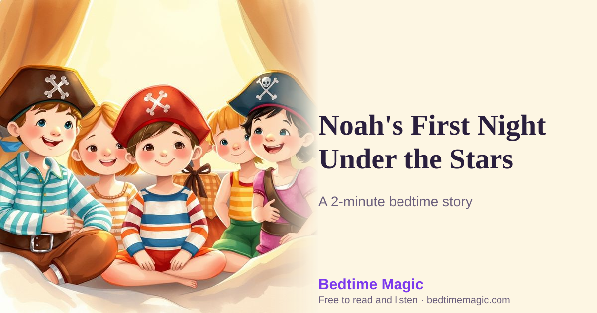 Illustration for Noah's First Night Under the Stars