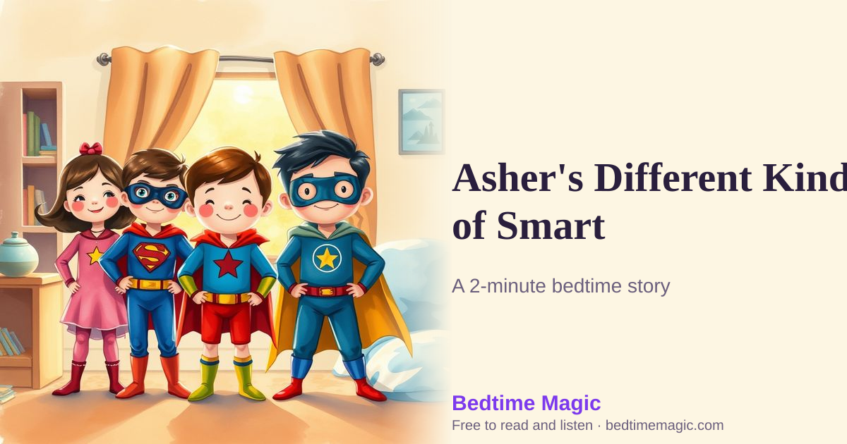 Illustration for Asher's Different Kind of Smart