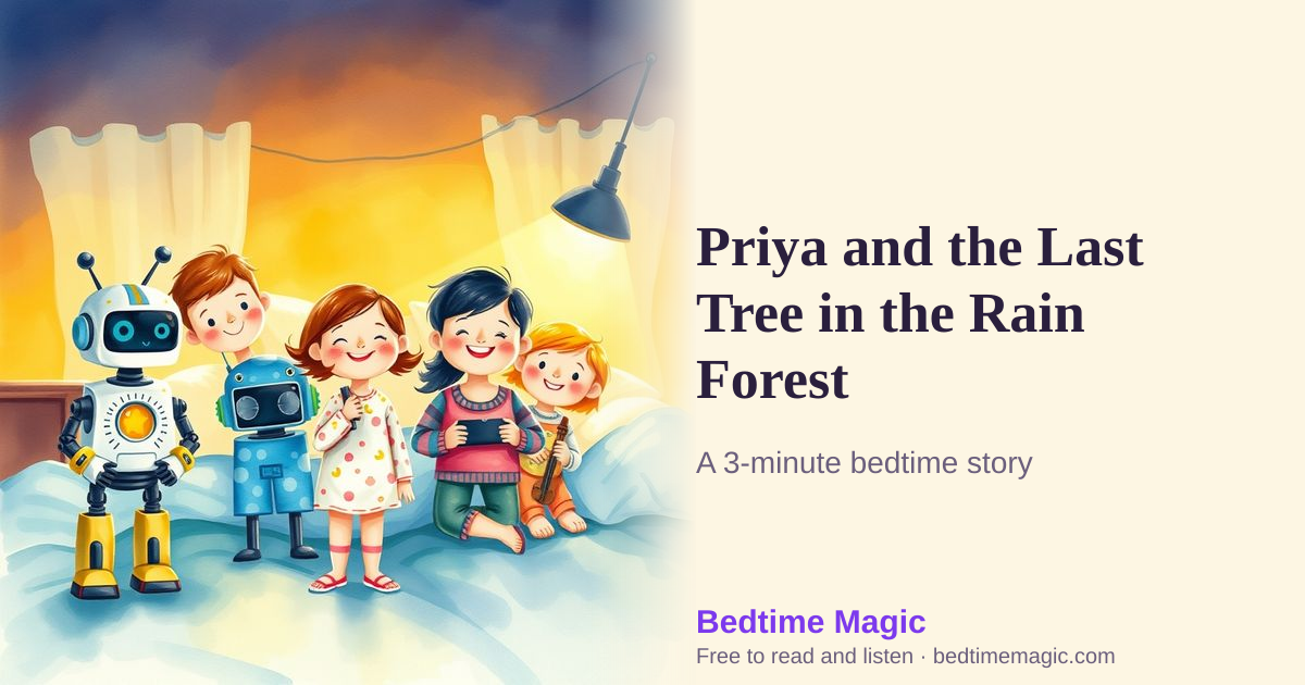 Illustration for Priya and the Last Tree in the Rain Forest
