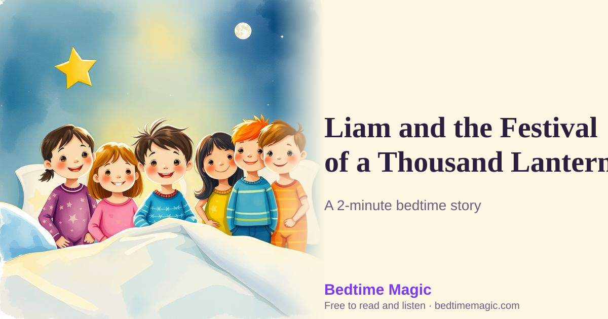 Illustration for Liam and the Festival of a Thousand Lanterns