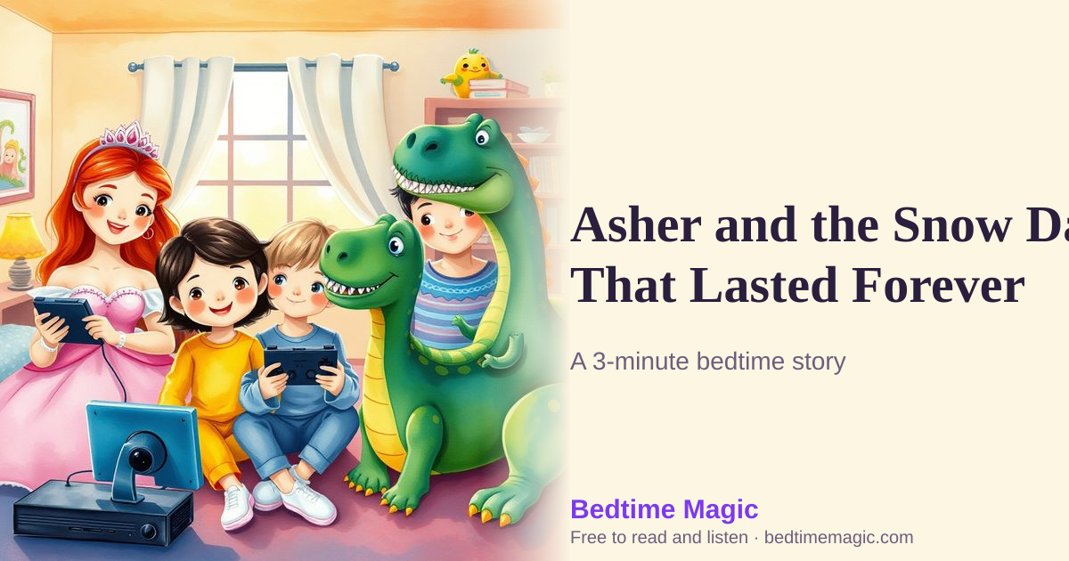 Illustration for Asher and the Snow Day That Lasted Forever