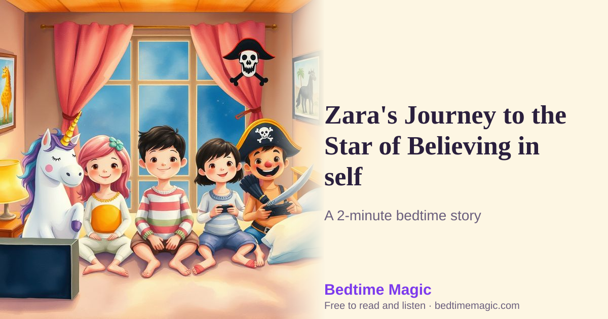 Illustration for Zara's Journey to the Star of Believing in self