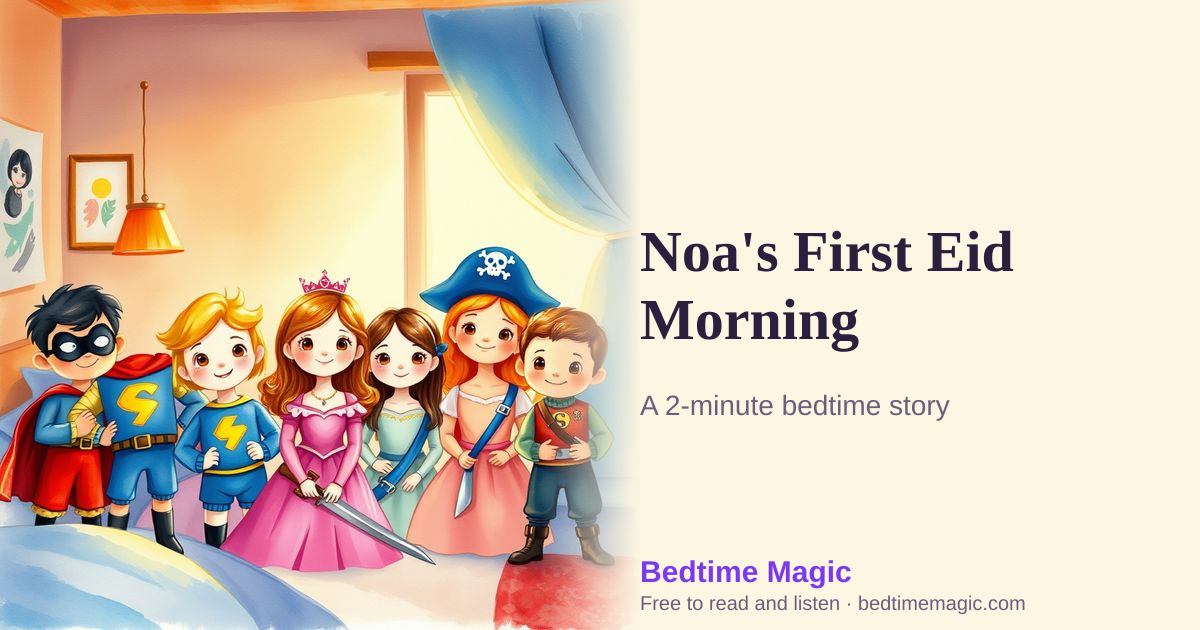 Illustration for Noa's First Eid Morning