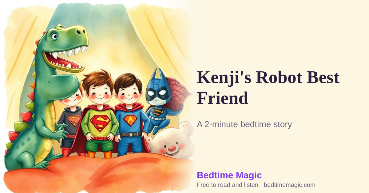 Illustration for Kenji's Robot Best Friend