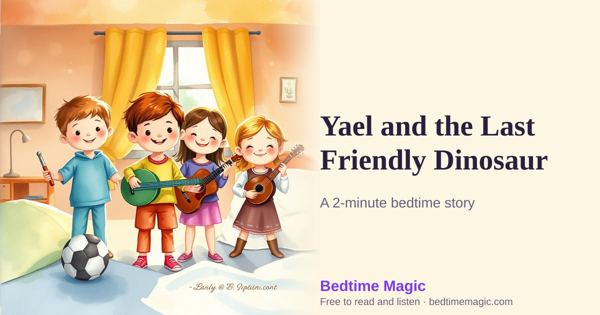 Illustration for Yael and the Last Friendly Dinosaur