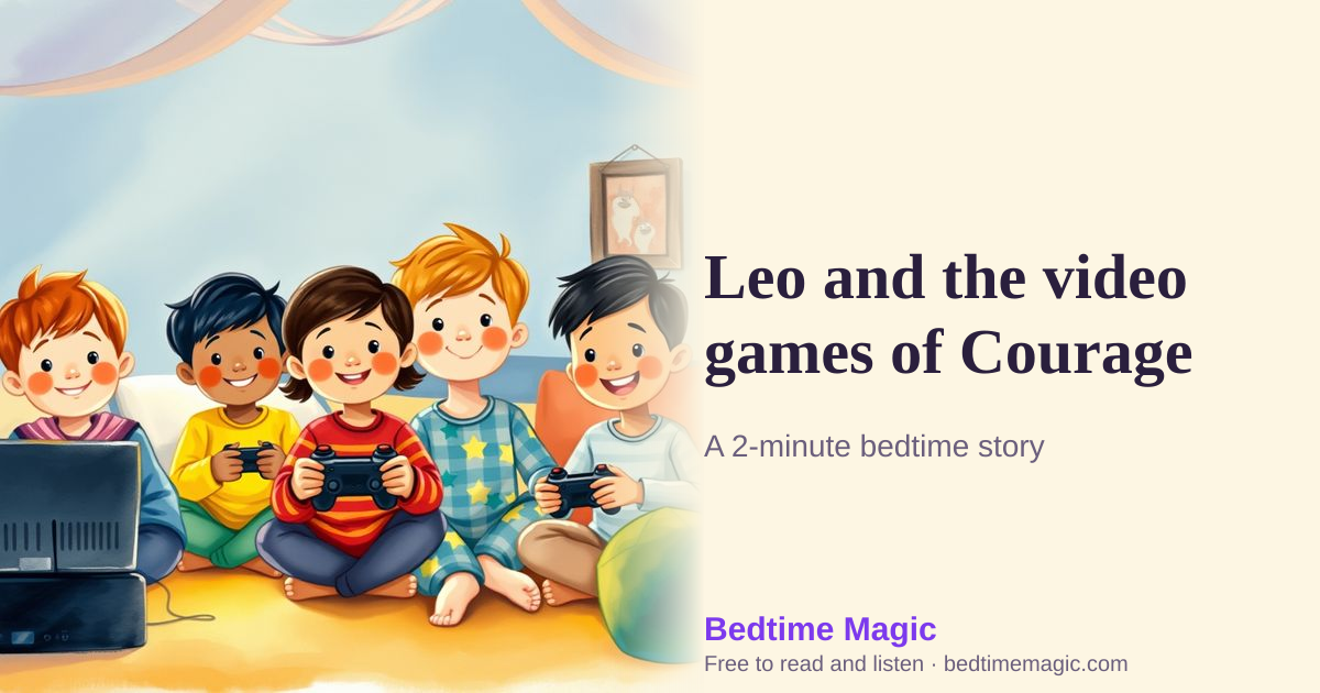 Illustration for Leo and the video games of Courage