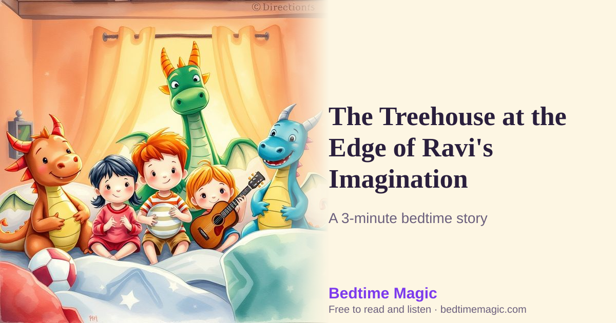 Illustration for The Treehouse at the Edge of Ravi's Imagination
