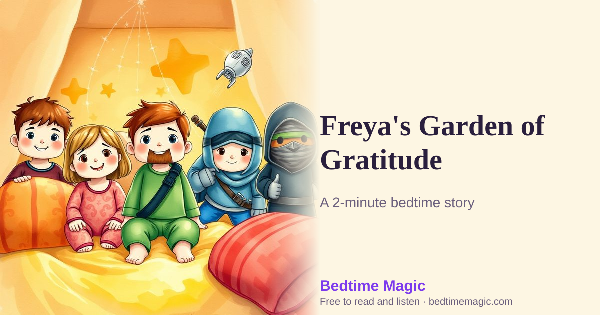 Illustration for Freya's Garden of Gratitude