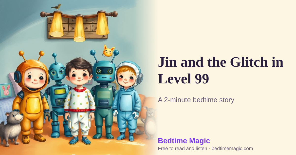 Illustration for Jin and the Glitch in Level 99