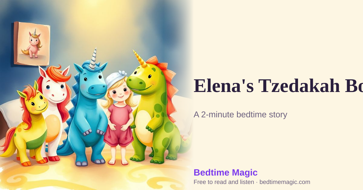 Illustration for Elena's Tzedakah Box