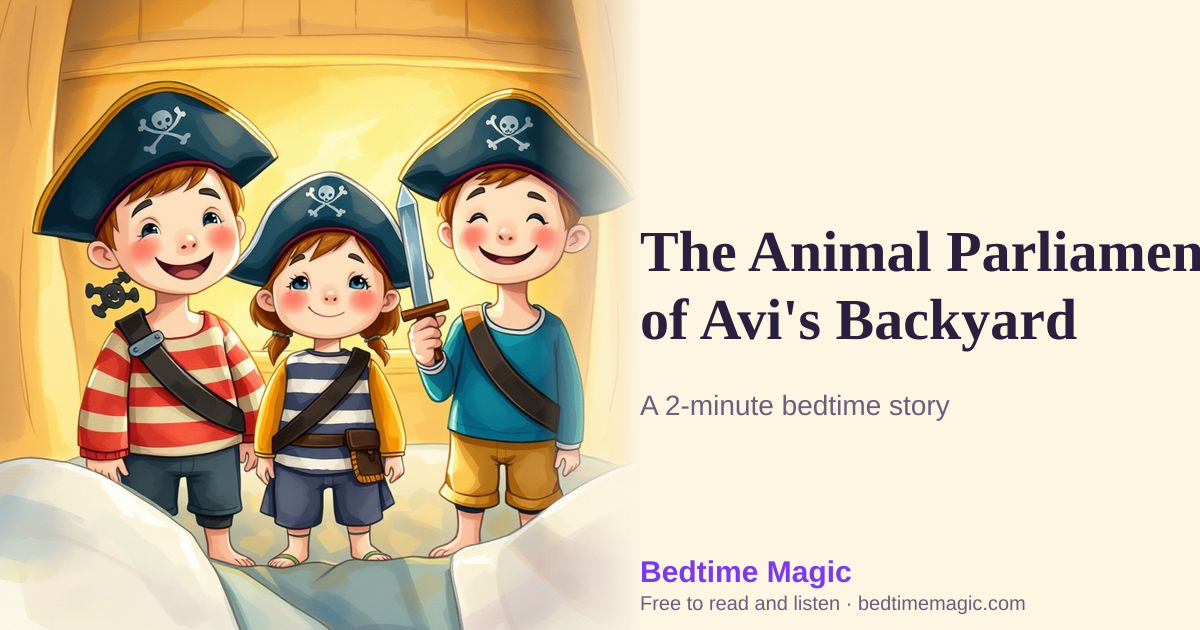 Illustration for The Animal Parliament of Avi's Backyard
