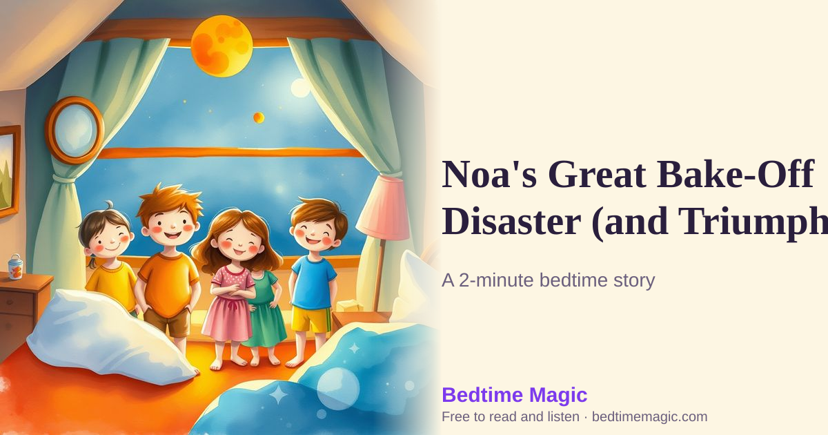 Illustration for Noa's Great Bake-Off Disaster (and Triumph)