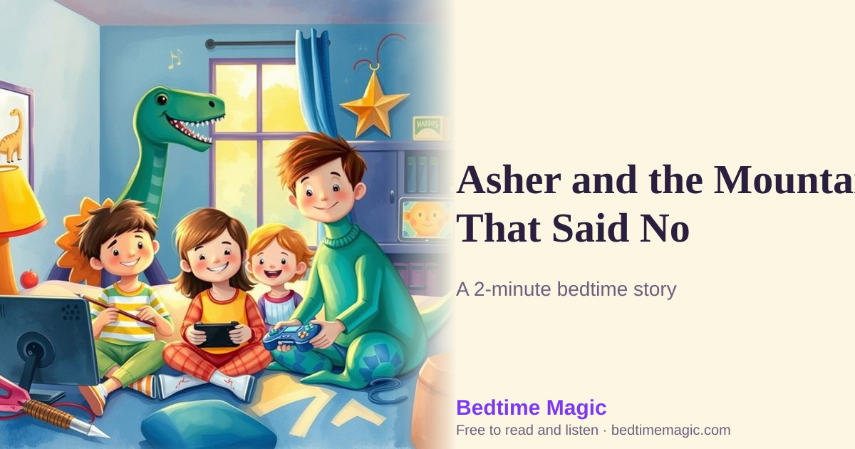 Illustration for Asher and the Mountain That Said No