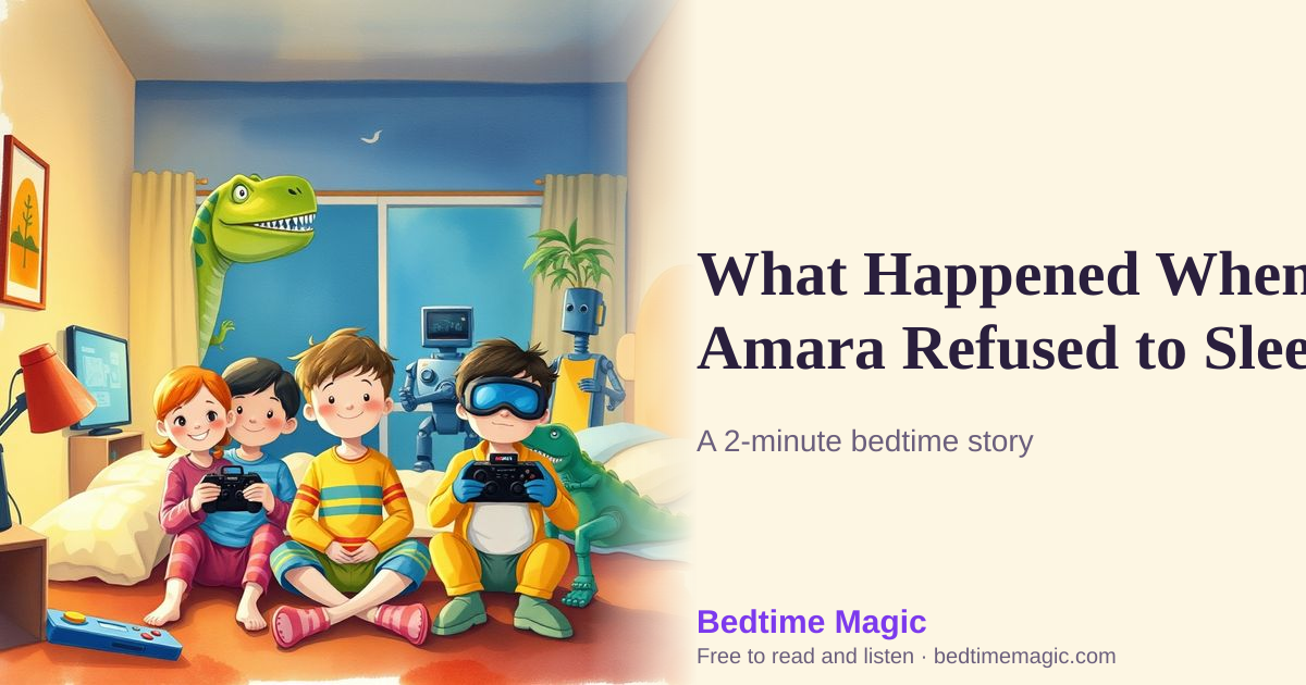 Illustration for What Happened When Amara Refused to Sleep