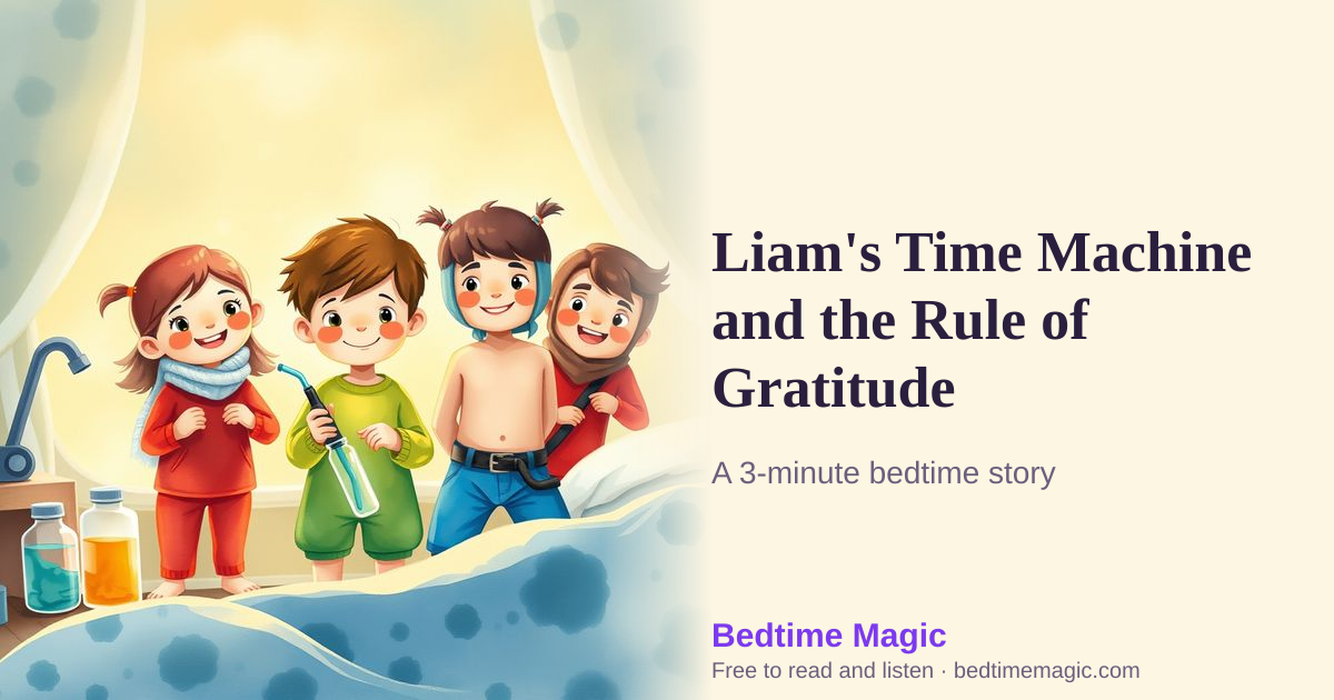 Illustration for Liam's Time Machine and the Rule of Gratitude