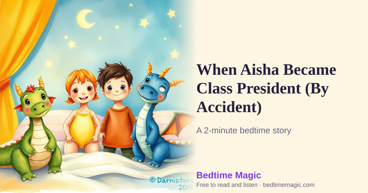 Illustration for When Aisha Became Class President (By Accident)