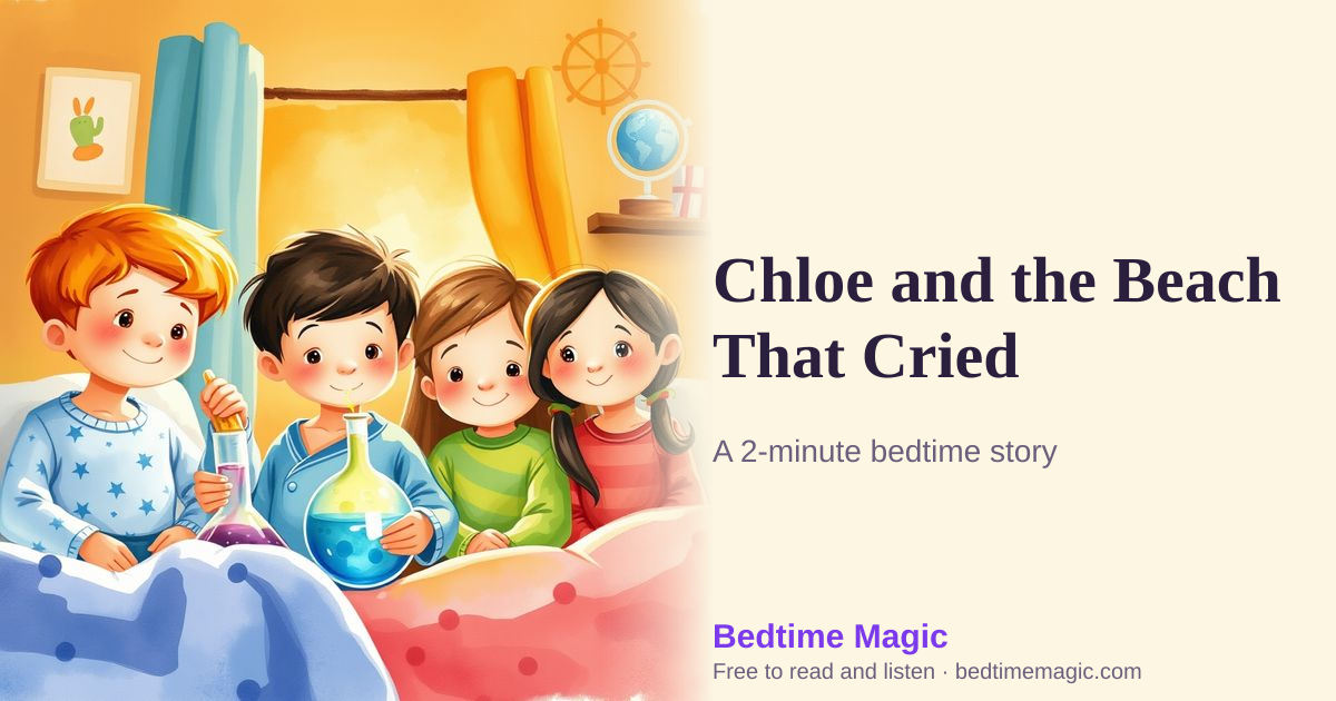 Illustration for Chloe and the Beach That Cried