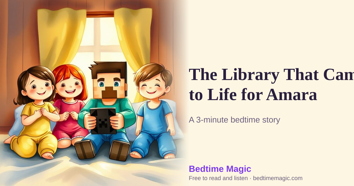 Illustration for The Library That Came to Life for Amara