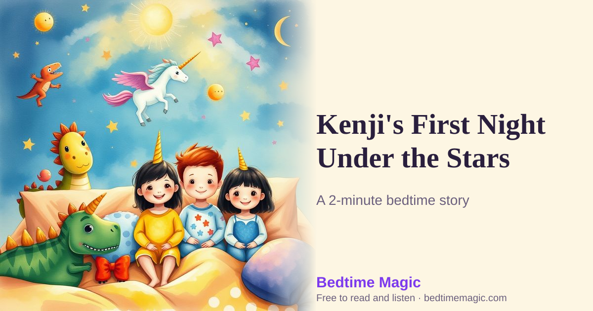 Illustration for Kenji's First Night Under the Stars